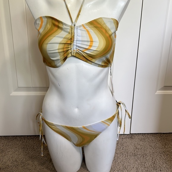 FAITHFULL THE BRAND Swim 2 pc Liu Bikini Top and Bottom in Talamanca Sz XL NEW - Picture 5 of 14